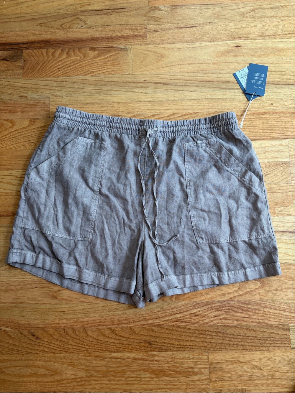 Universal Thread Women's High-Waist Drawstring Shorts - Taupe